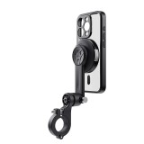 Sistem montare telefon pe ghidon motocicleta, TELESIN, compatibil iPhone 15 Pro, blocaj magnetic si siguranta, negru