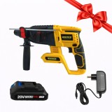 Pachet Ciocan rotopercutor pe acumulator SDS-Plus, 20V, WAINER RH2, 2.2J + Acumulator 4Ah + Incarcator