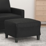 vidaXL Taburet, negru, 60x50x41 cm, piele ecologică