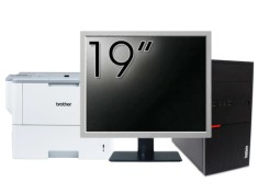 Pachet Calculator Second Hand LENOVO M800T Tower, Intel Core i3-6100 3.70GHz, 8GB DDR4, 500GB HDD + Monitor 19&amp;quot; &amp; Imprimanta Brother HL-L6300DW N