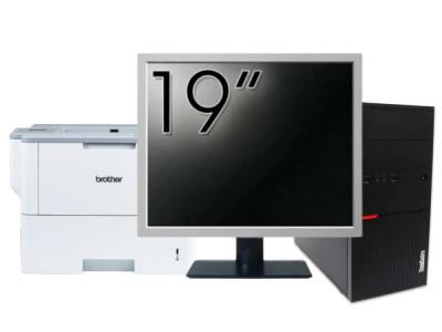 Pachet Calculator Second Hand LENOVO M800T Tower, Intel Core i5-6500 3.20 - 3.60GHz, 8GB DDR4, 256GB SSD + Monitor 19&amp;amp;quot; &amp;amp; Imprimanta Brother HL-L6 foto