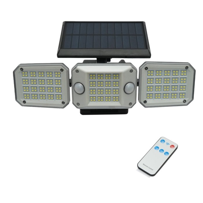 Lampa LED cu panou solar telecomanda si baterie 2000mAh, IP65 Breckner Germany