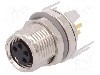 Conector M8, 4 pini, clasa etanseitate IP67, TE Connectivity - T4041037041-000