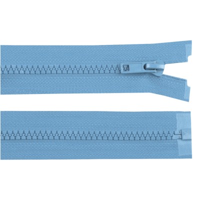 Fermoar plastic detasabil, lungime 80 cm, Albastru deschis foto