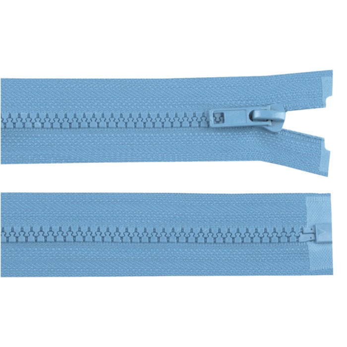 Fermoar plastic detasabil, lungime 80 cm, Albastru deschis