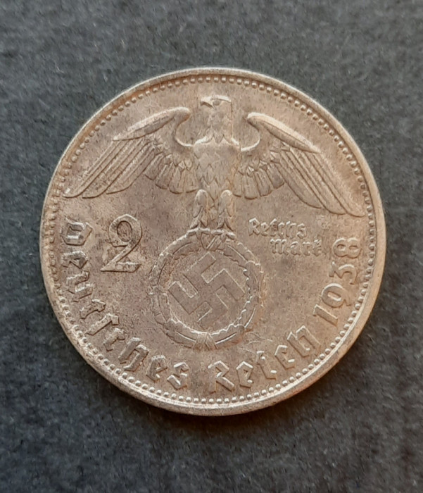 2 Reichsmark 1938, litera B, Germania - G 3558