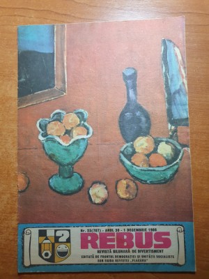 revista rebus 1 decembrie 1986 foto