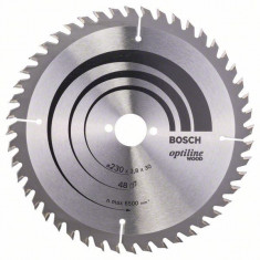 Panza ferastrau circular Optiline Wood, 230x30x2.8mm, 48T Bosch