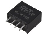 Convertor DC/DC 1W 4,5-5,5V la 24VDC SIL4 0,03ppm/&deg;C
