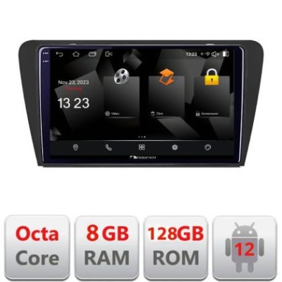 Navigatie Skoda Octavia 3 5960Pro-279 Android Octa Core Qualcomm 2K Qled 8+128 DTS DSP 360 4G Optical CarStore Technology foto