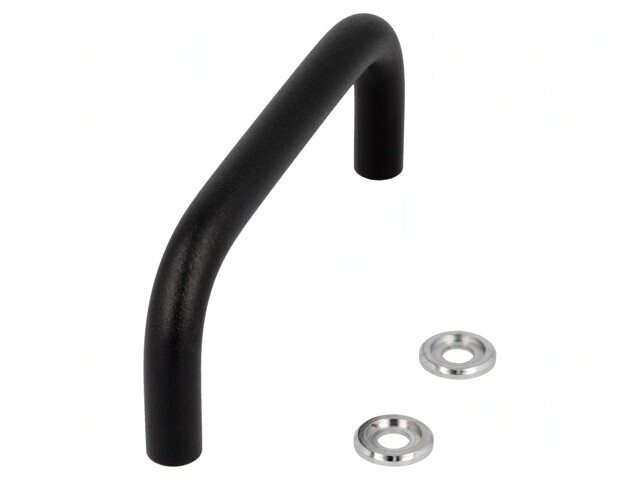 Manetă oțel neagră 43mm șurub M5