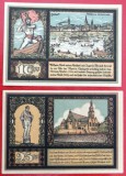 Germania lot 2 notgeld 10 + 25 pfennig 1922 K&ouml;ln M&uuml;lheim rare **