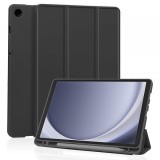 Husa pentru Samsung Galaxy Tab A9, Techsuit, Flex Trifold, Neagra