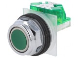 Comutator apăsare 30mm 1 NO verde
