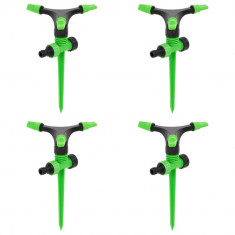 Aspersoare rotative 4 buc. verde si negru 16x13,5x25,5cm ABS&PP GartenMobel Dekor