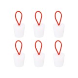 Dop conic din cauciuc siliconic, 21 p&acirc;nă la 28 mm, dop solid pentru scurgerea băii cu maner, pentru eprubete, conducte de apă, orificii de scurgere, a
