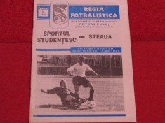 Program meci fotbal SPORTUL STUDENTESC - STEAUA BUCURESTI (18.03.1995) foto