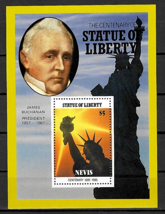 NEVIS 1986 STATUIA LIBERTATII