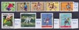 Lot filatelic Sport / Fotbal - Serie Antilele Olandeze &amp; timbre Polonia (Mundial '78, Tokio '64, Paris '38, Rio '50) -A991