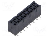 Conector şiruri pini mamă 16 pini 2,54mm aurit SMT SAMTEC