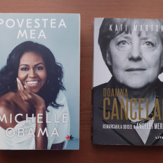 Set 2 cărți - FEMEI LIDER - Michelle Obama si Angela Merkel
