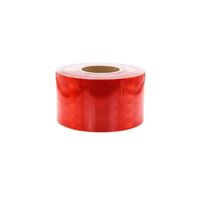 Banda reflectorizanta tip fagure culoare Rosie 10cmx25m Cod: CH-010R Automotive TrustedCars foto