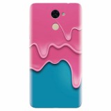 Husa silicon pentru Huawei Enjoy 7 Plus, Pink Liquid Dripping