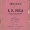 Discursul lui I.G. Duca rostit in sedinta Camerei (9 decembrie 1910)