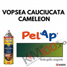 Spray vopsea cauciucata CAMELEON (verde - galben), Profesional, MACOTA ITALY, 500ml foto