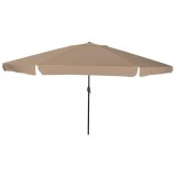 Cumpara ieftin Parasol de Grădină Gri taupe și negru 395 x 395 x 245 cm