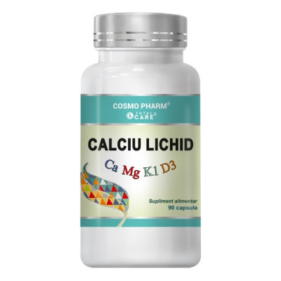 Calciu Lichid cu Magneziu si Vitamina D3 Cosmo Pharm 90cps foto