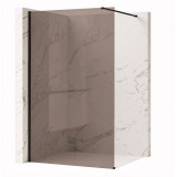 Paravan de dus Rea Flexi Brown / Black 100