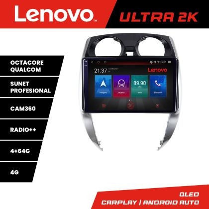 Navigatie Nisan Note 2012-2019 Android radio gps internet 8 core QLED Qualcomm 4+64 360 Lenovo CarStore Technology