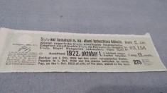 CUPOANE /BON DE TREZORERIE CU REDUCERE 1922 UNGARIA