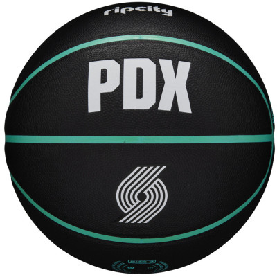 Mingi de baschet Wilson NBA Team City Collector Portland Trail Blazers Ball WZ4016425ID negru foto