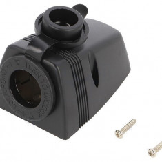 Adaptor aplicat 1x soclu bricheta auto negru SCI A13-142HS