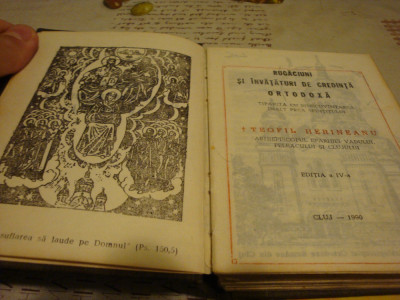 Rugaciuni si invataturi de credinta ortodoxa Teofil Herineanu - 1990 - uzata foto