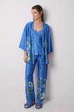 Women&#039;secret set de pijamale din 3 piese femei, satin, 2549782