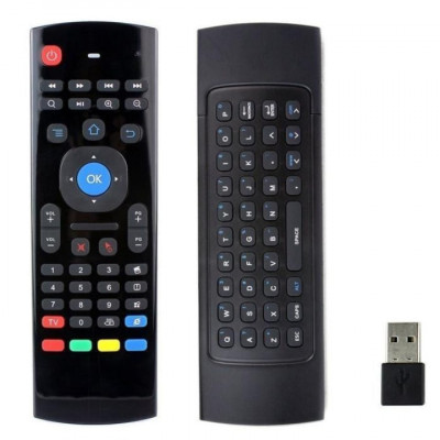 Telecomanda air mouse universala cu functie mouse, tastatura, USB, smart TV/PC/laptop foto