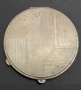 Pudrieră argint vintage Art Deco, anii 20-40, cu multiple marcaje si stante FEM (?), DM, S925 /stil de viata, modernitate, feminitate / de colectie, Pudriera
