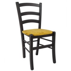 Scaun Paesana - cadru wenge - stofa E51 - galben