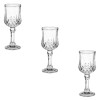 Set Pahare Lichior, Model Diamond, Capacitate 56.8 ml, Sticlă Transparentă, 3 Bucăți, Oem