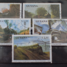 TS24/01 Timbre Guyana - Trenuri