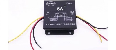 Convertor 24v in 12v 5 Amperi pentru Camioane, Auto, Tir, Utilaje, coborator de tensiune foto