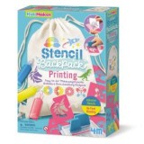 Cumpara ieftin Set creativ - Imprimare cu sabloane pentru textile, 4M