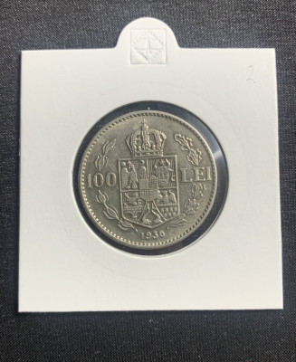 Moneda 100 lei 1936 Romania foto