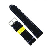 Curea de ceas rezistenta la apa Negru cu Albastru Morellato - 22mm / 24mm -
