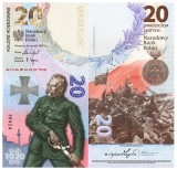 Polonia 20 Zloti 2020 P-194 Batalia de la Varsovia Folder Comemorativa UNC