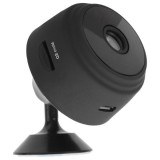 Mini Camera Video, tip Spy Cam, Full HD, Control Aplicatie Mobila, Wide Angle 150 &deg;, Night Vision, Loop Recording, 4.5 cm, Negru