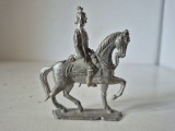 Soldățel de plumb vintage - Călerăț cavalerie din metal (6x7 cm)